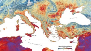 Caldo, satelliti Esa 'fotografano' le ondate di calore