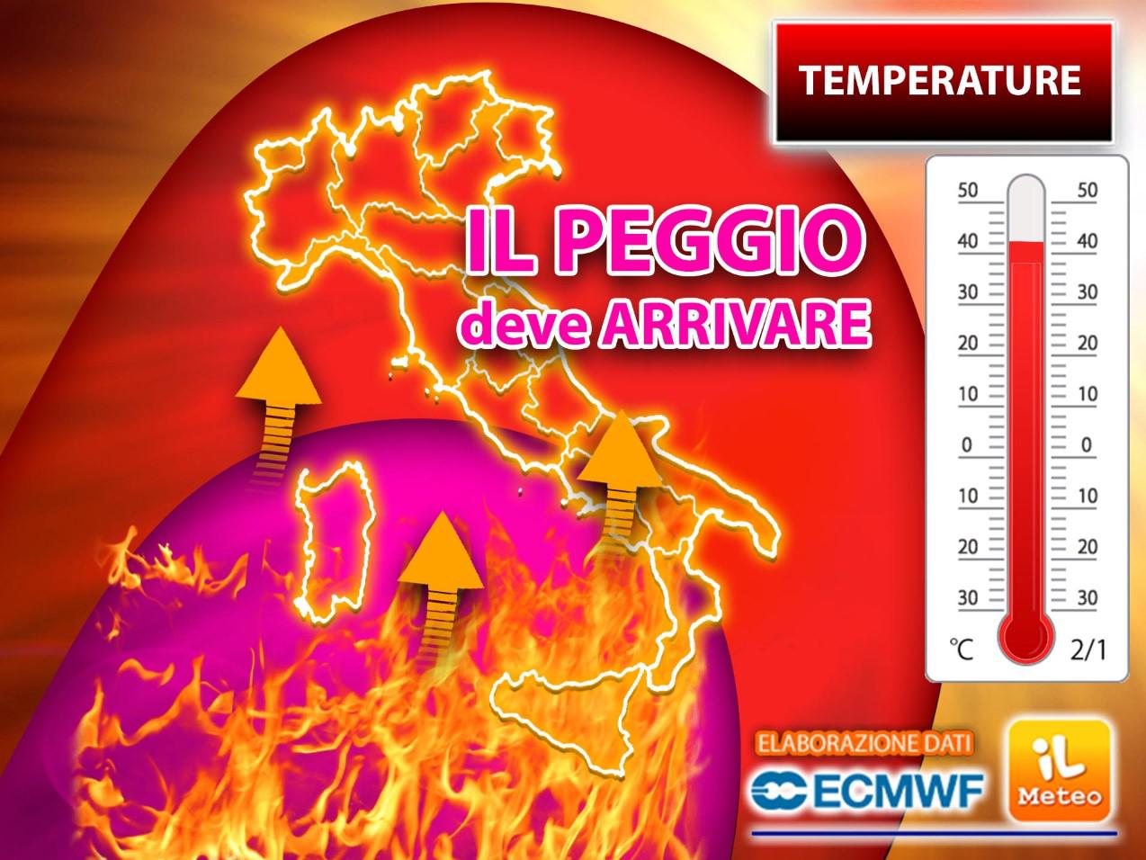 Caldo senza tregua, il meteo del weekend 26-27 giugno