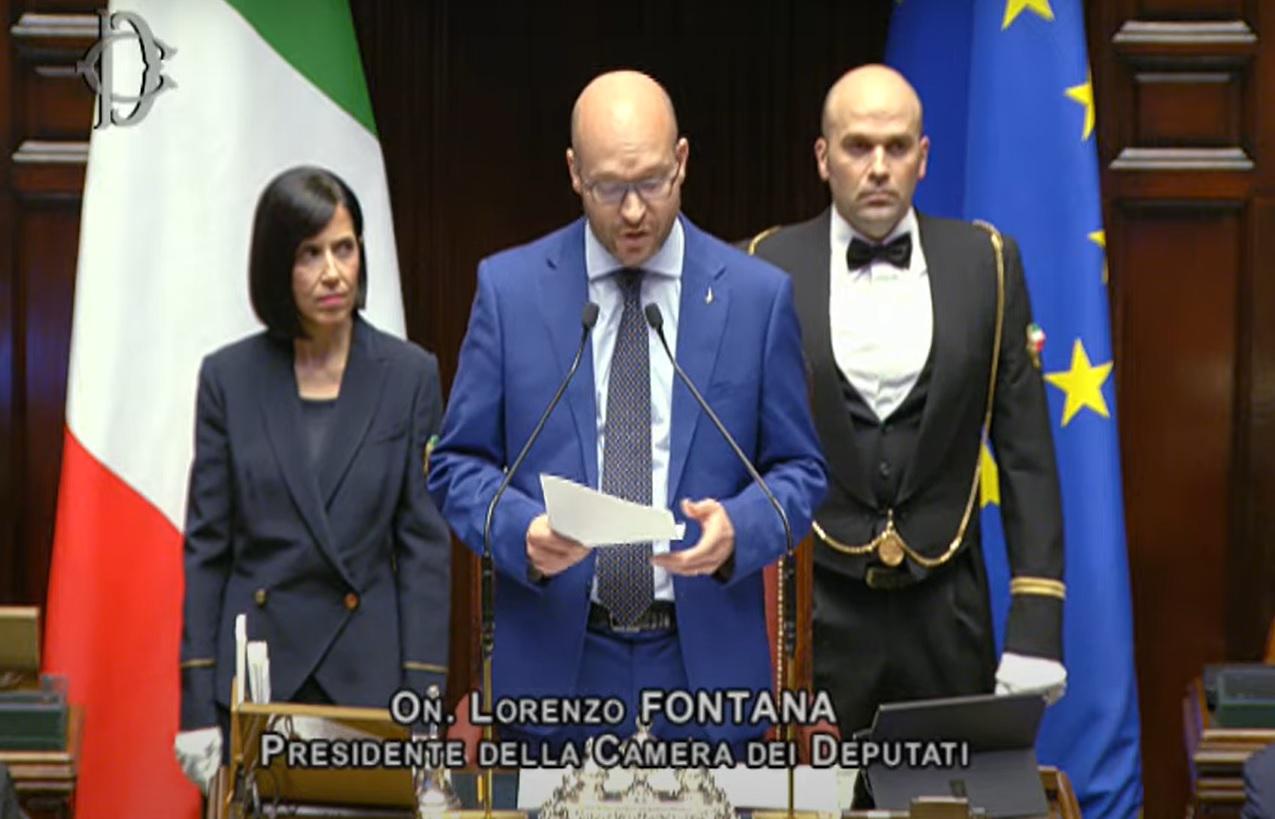 Camera, Fontana eletto presidente: il discorso