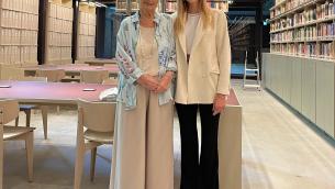 Chiara Ferragni visita Memoriale Shoah con Segre
