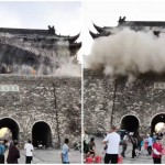 Cina, crolla il tetto della Torre del Tamburo: aveva 650 anni - Video