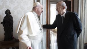 Ciriaco De Mita ricevuto in udienza da Papa Francesco