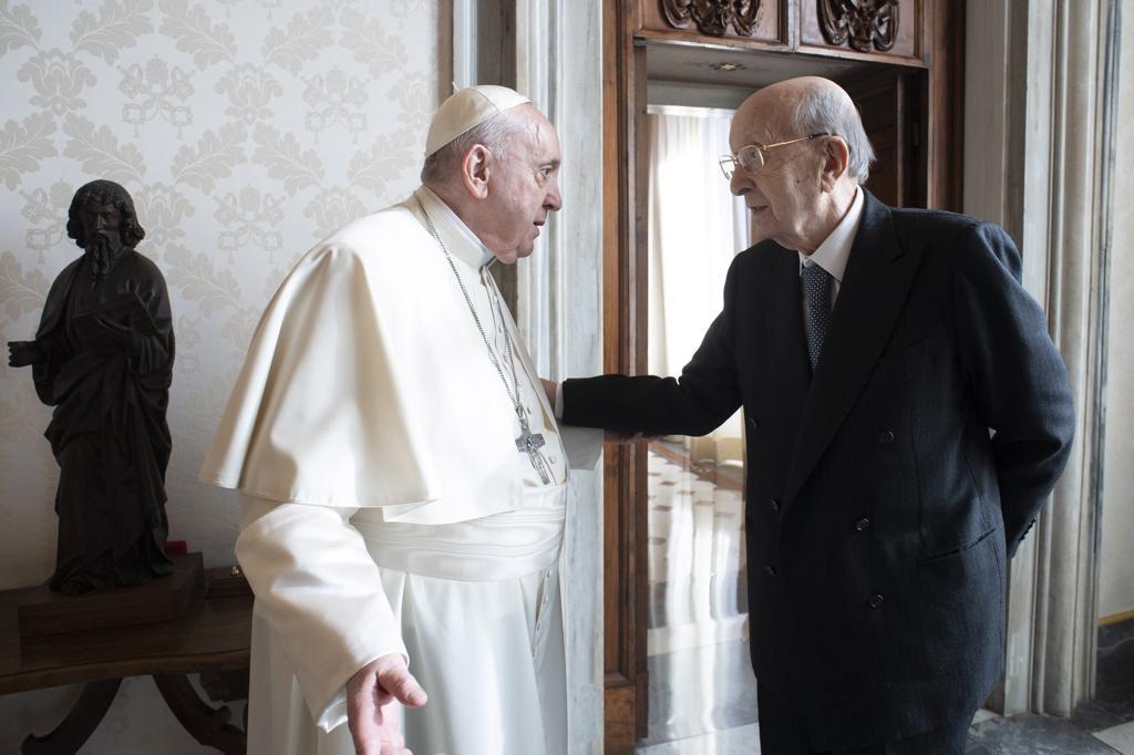 Ciriaco De Mita ricevuto in udienza da Papa Francesco
