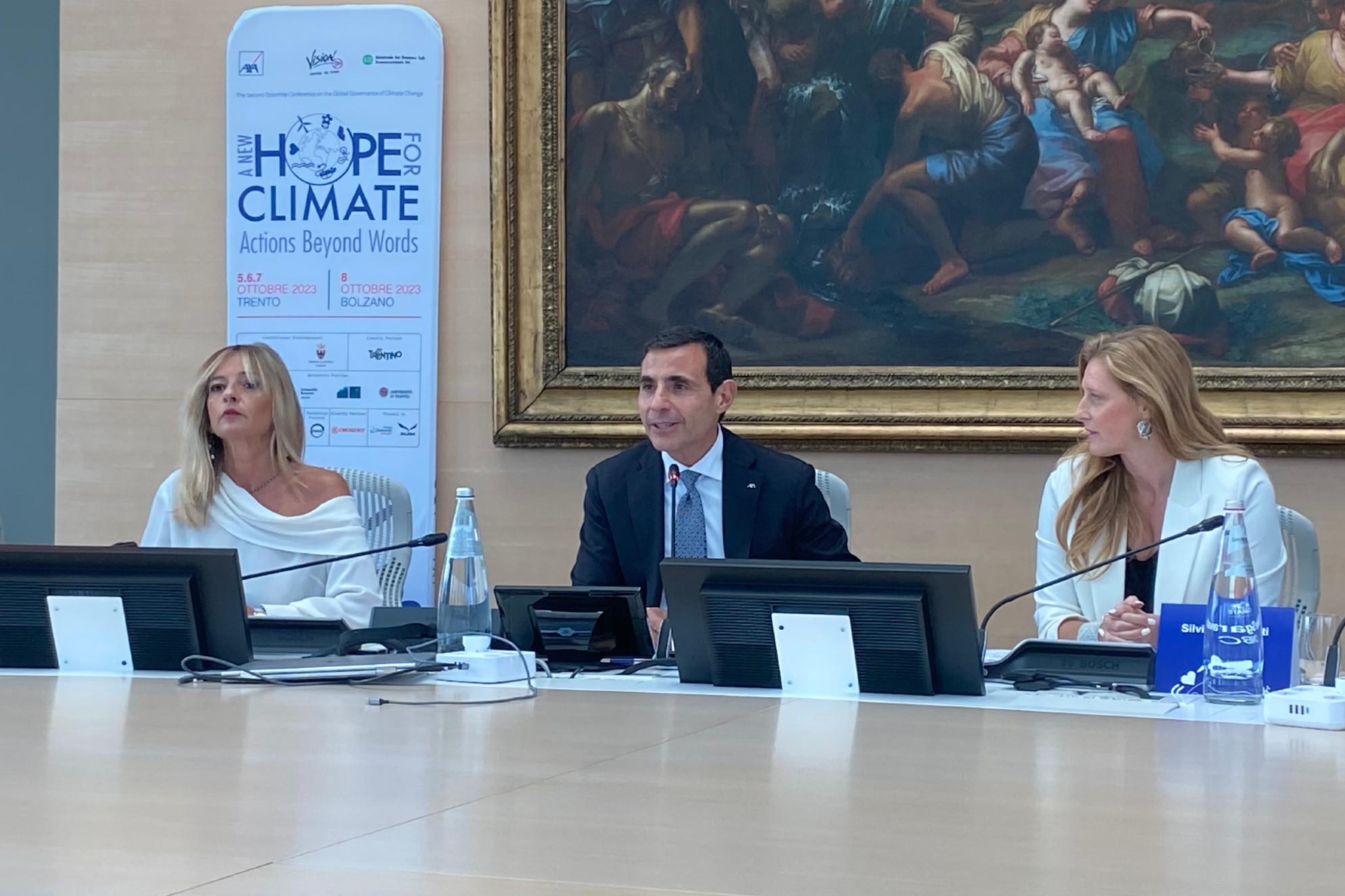 Clima, Gigantiello (Axa): "Ci rispecchiamo nell’approccio della Dolomite Conference"