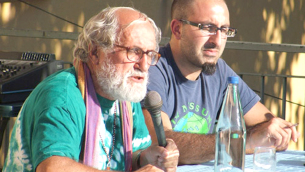 Bruno Arcuri, con padre Alex Zanotelli
