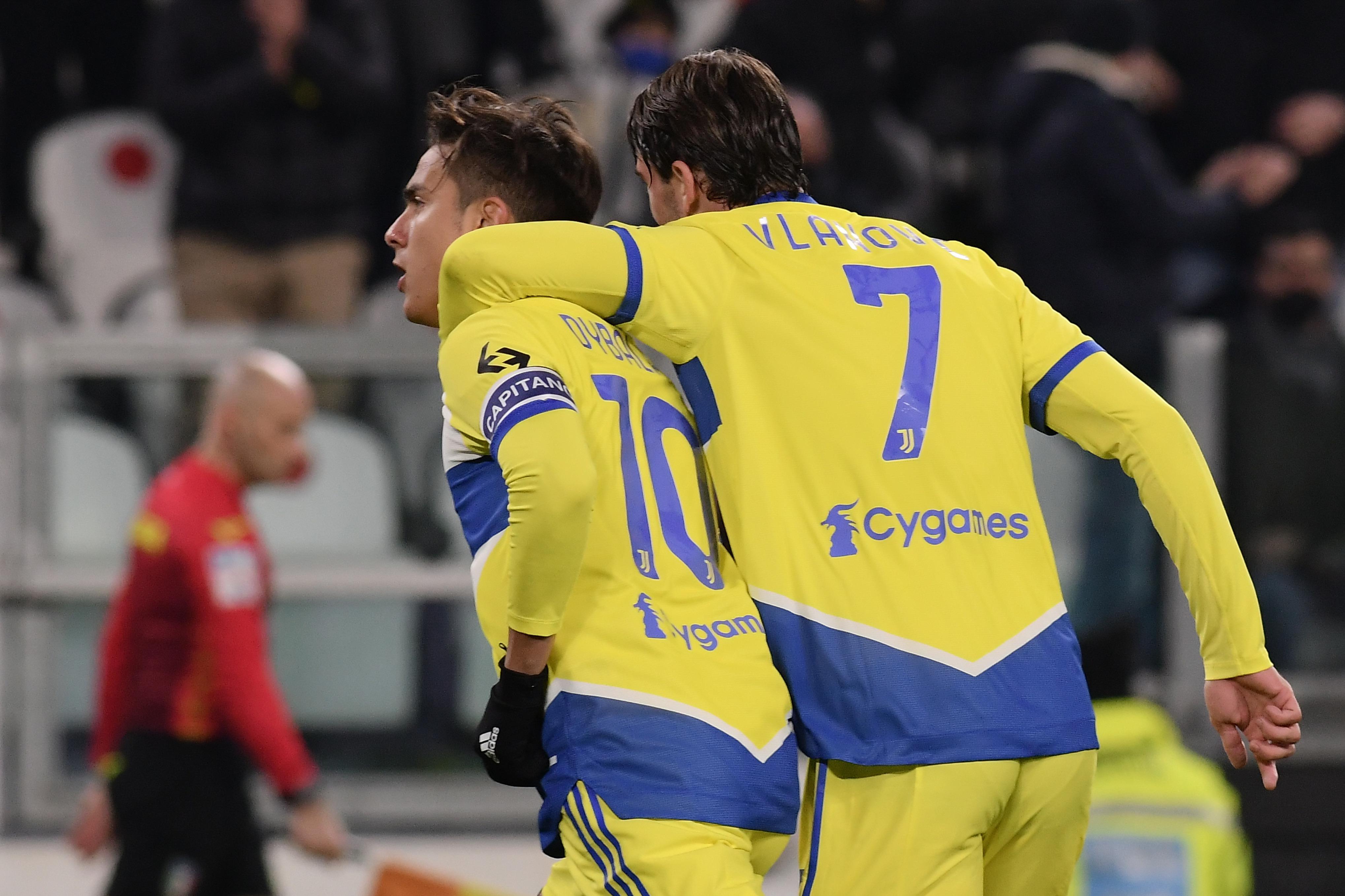 Coppa Italia, Juve-Sassuolo 2-1: Dybala-Vlahovic e bianconeri in semifinale