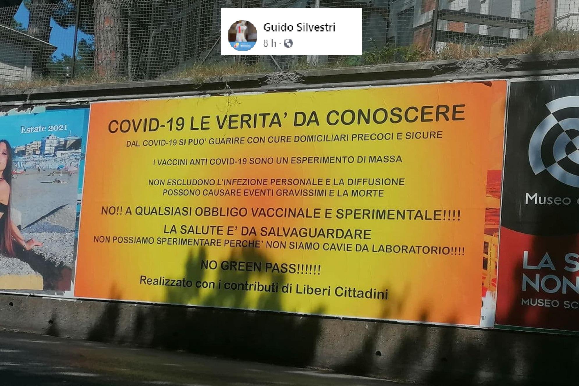 Covid, Silvestri: "Cartello no vax a ospedale Senigallia, vergogna"
