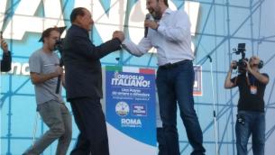 Crisi governo, asse Salvini-Berlusconi per strategia comune