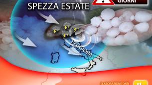 Crollo termico e temporali sull'Italia, ecco cosa ci aspetta e quando
