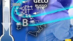 Da domenica gelo russo, termometri giù di 15°C e neve in pianura