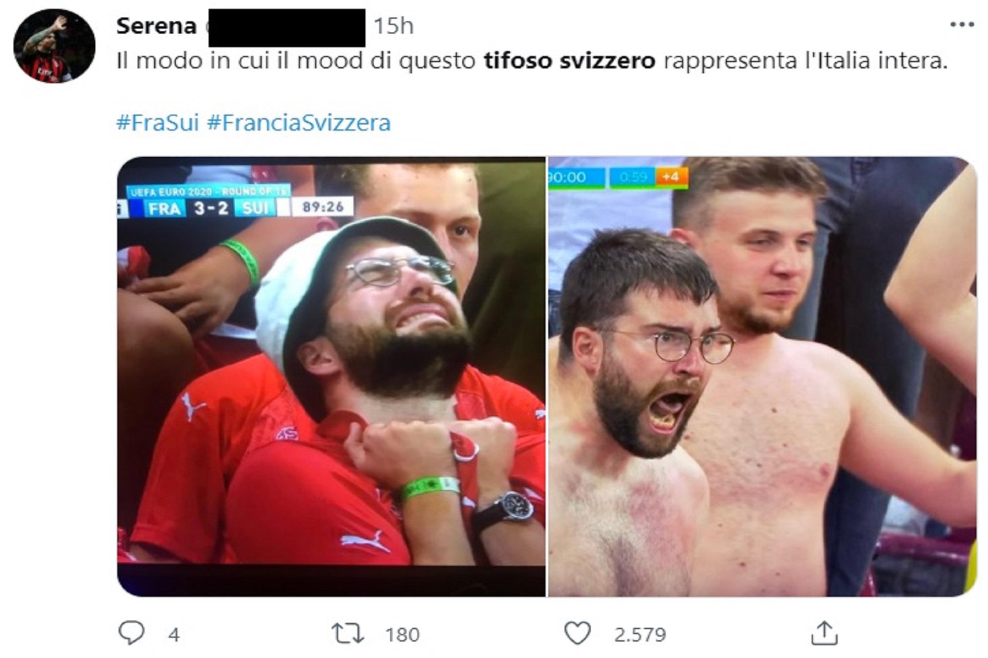 Da Harry Potter a Hulk, il tifoso svizzero eroe di Twitter