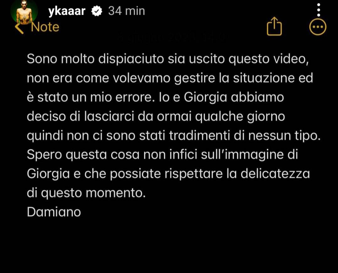 Damiano dei Maneskin, storia finita con Giorgia Soleri