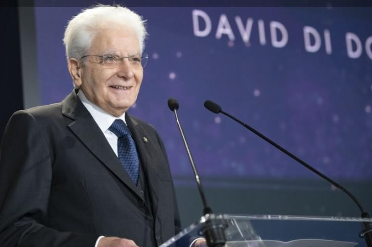 David Donatello 2021, Mattarella: "Cerimonia segnale di speranza"