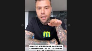 Ddl Zan, Fedez: "Renzi pagato da italiani, Chiara Ferragni no"