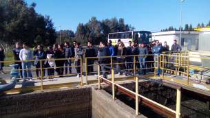 Gli studenti dell'Unical visitano il depuratore
