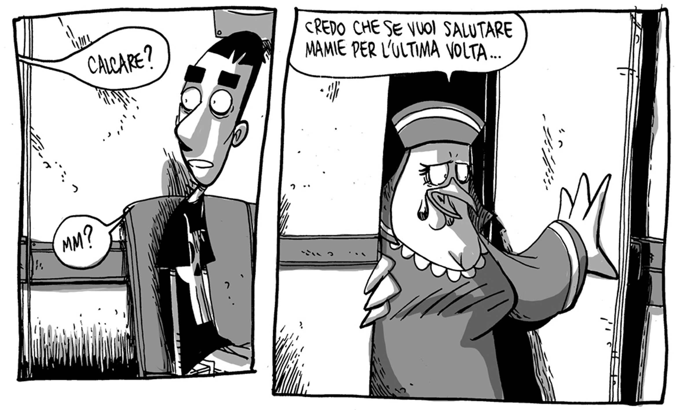 Una tavola di «Dimentica il mio nome» di Zerocalcare