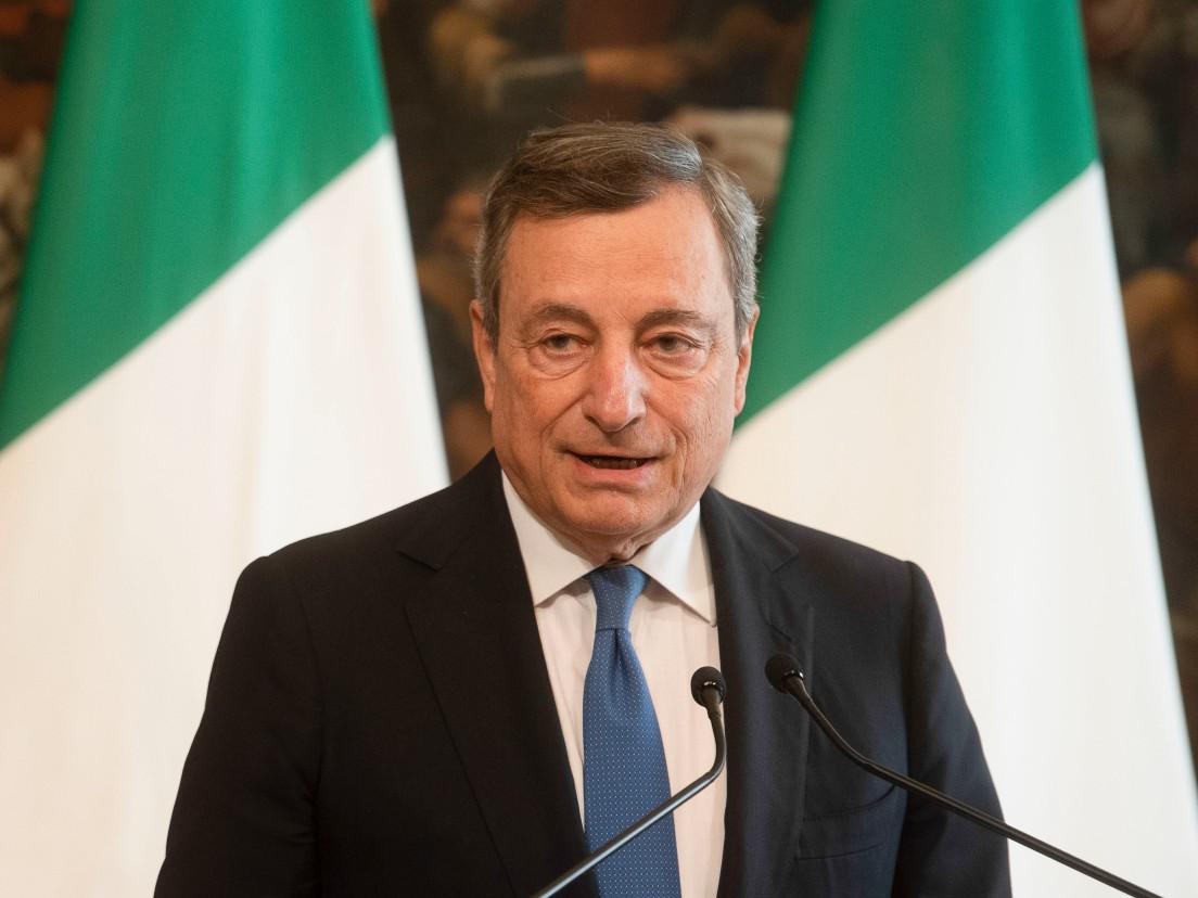 Draghi: "Tutti vadano d'accordo su sfide essenziali per l'Italia"