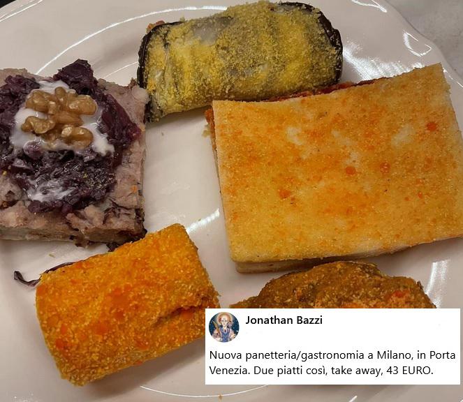"Due take away a Milano a 43 euro", il post denuncia di Jonathan Bazzi