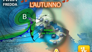 E' arrivato l'Autunno, pioggia per almeno dieci giorni da Nord a Sud