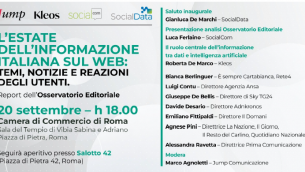 Editoria, SocialData presenta 'L'estate dell'informazione italiana sul web'