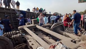 Egitto, quasi 100 feriti in incidente ferroviario