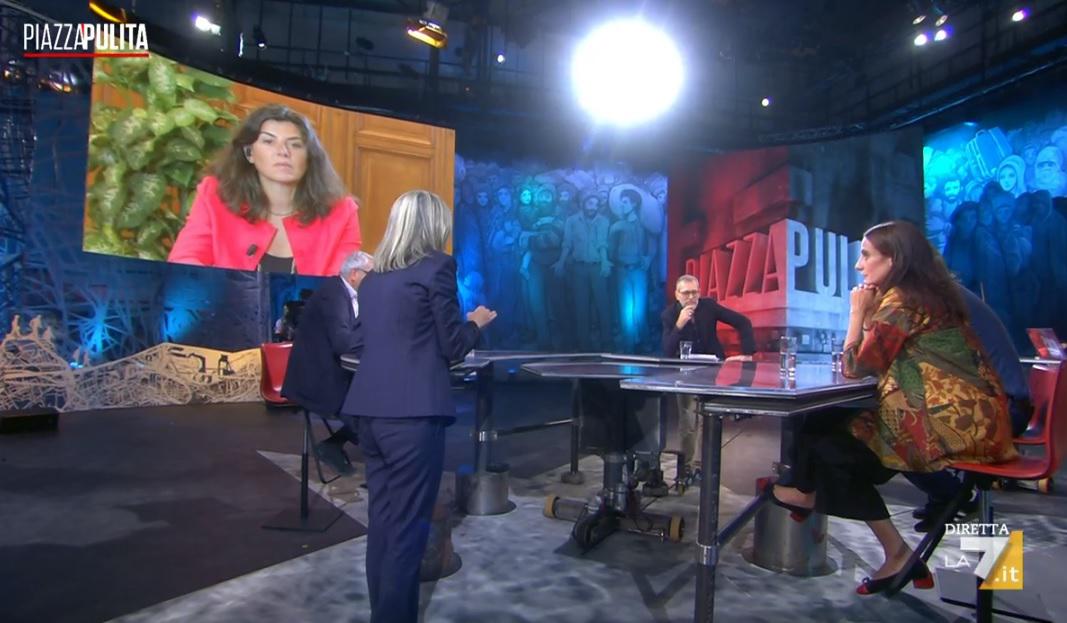 Elena Basile e Corrado Formigli, scontro a Piazzapulita: "Me ne vado"