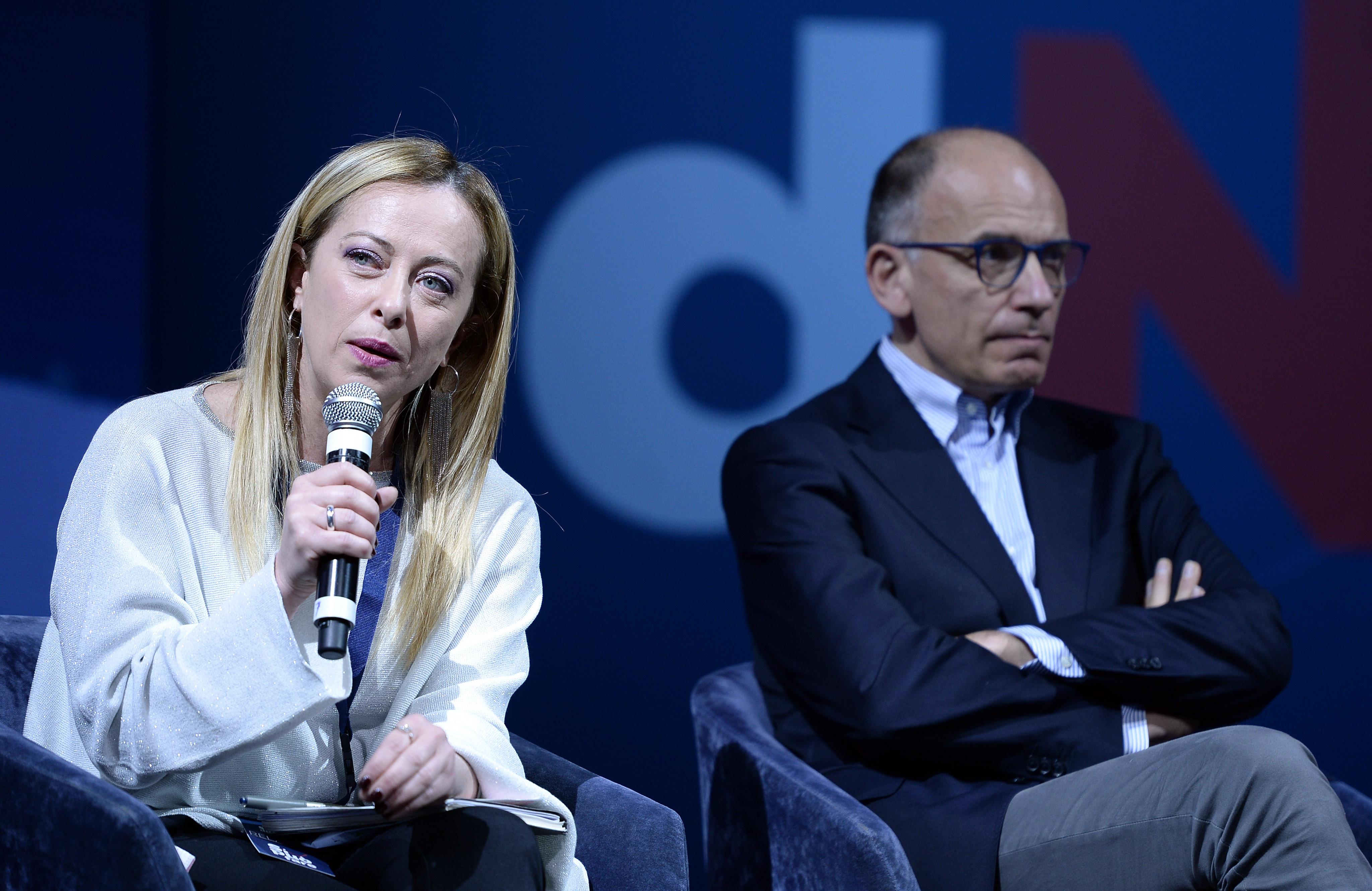 Elezioni 2022, scintille tra Letta e Meloni