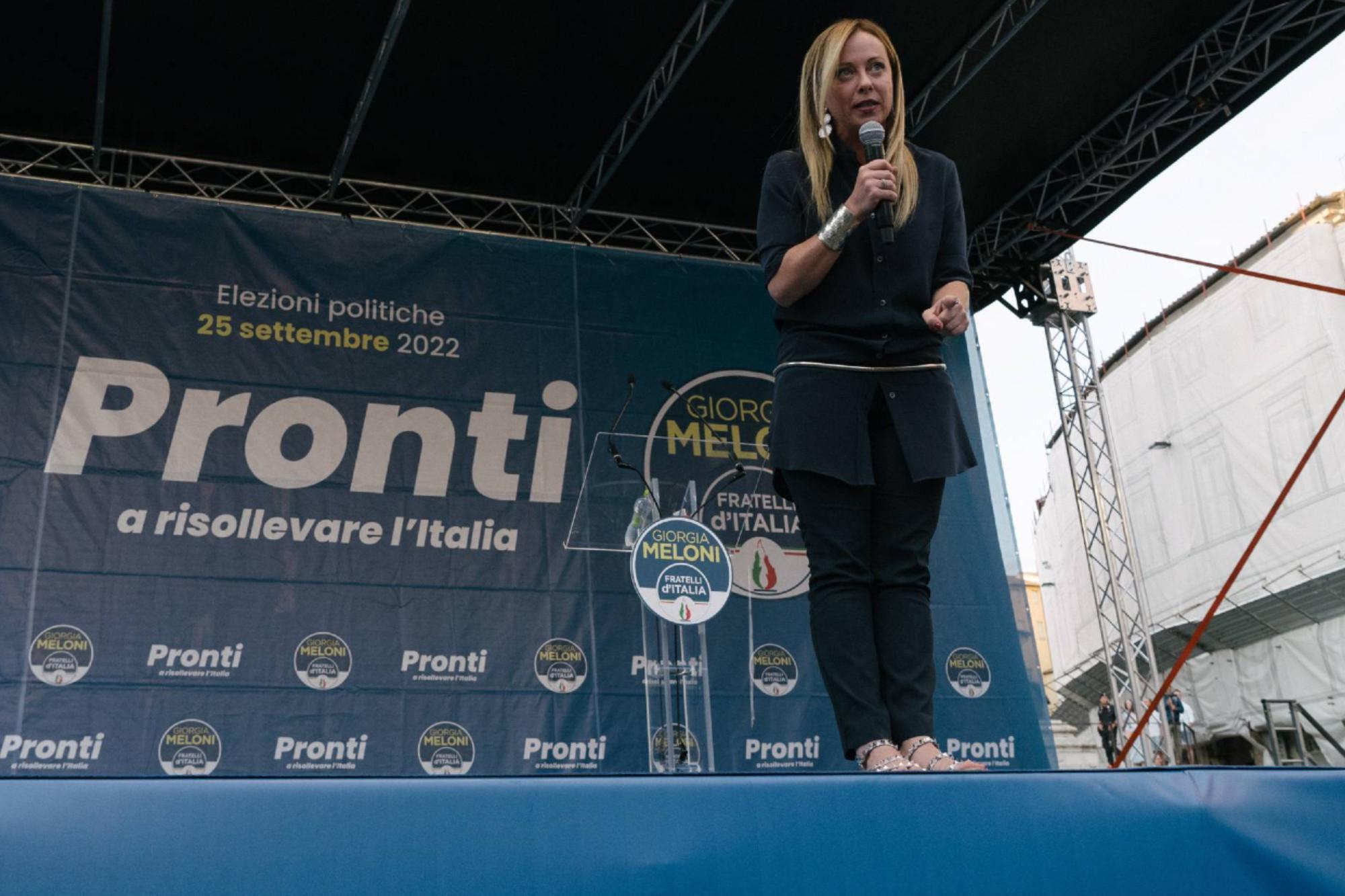 Elezioni politiche 2022, fari stampa estera su Meloni