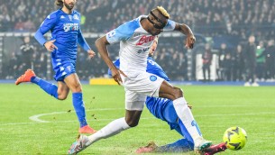 Empoli-Napoli 0-2, autorete di Ismajli e gol di Osimhen