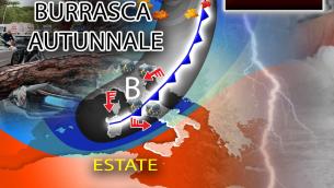 Estate ko, arriva la prima burrasca autunnale: le previsioni