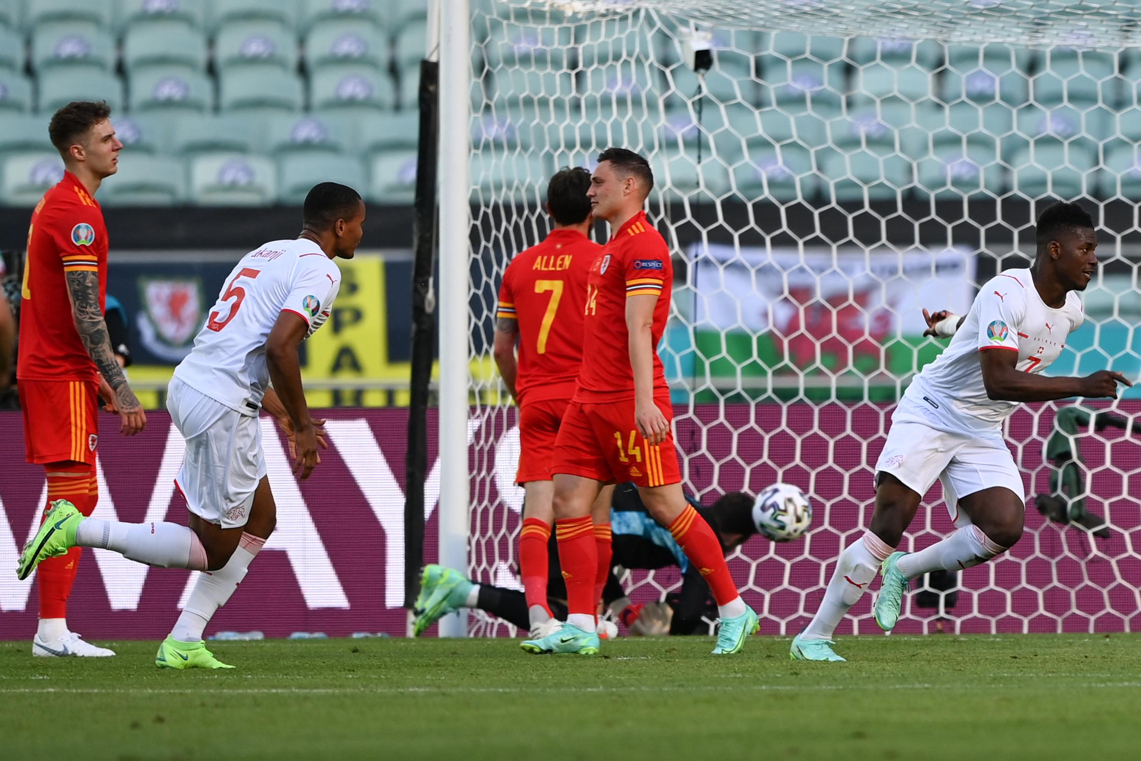 Euro 2020, Galles-Svizzera 1-1 e Italia da sola in vetta