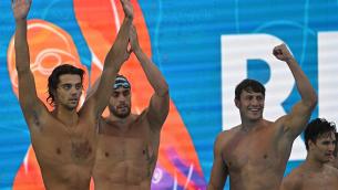 Europei nuoto, Italia oro nella staffetta 4x100 mista maschile