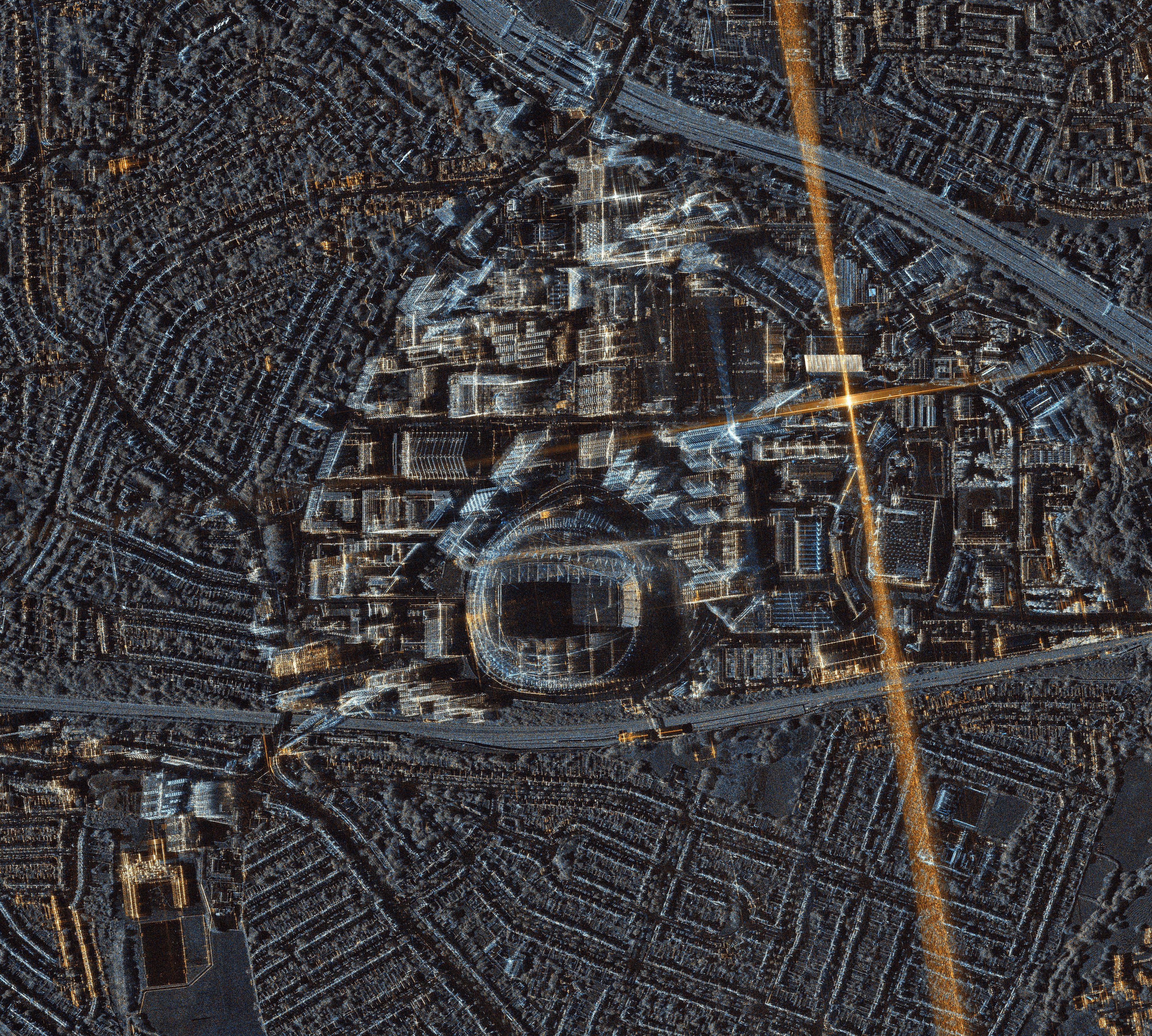 Europei, Wembley in orbita col satellite italiano CosmoSkyMed