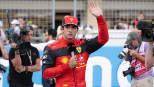 F1 Gp Bahrain, Sainz con Ferrari leader terze prove libere