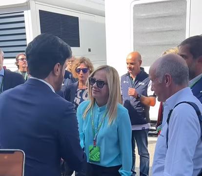 F1 Gp Italia 2023, Giorgia Meloni a Monza
