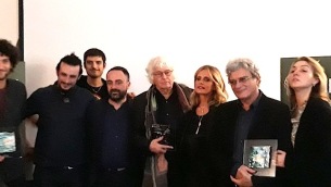 Da sx: Le coliche, Gianlorenzo Franzì, Jean Jacques Annaud, Isabella Ferrari, Mario Martone, Ippolita Di Majo