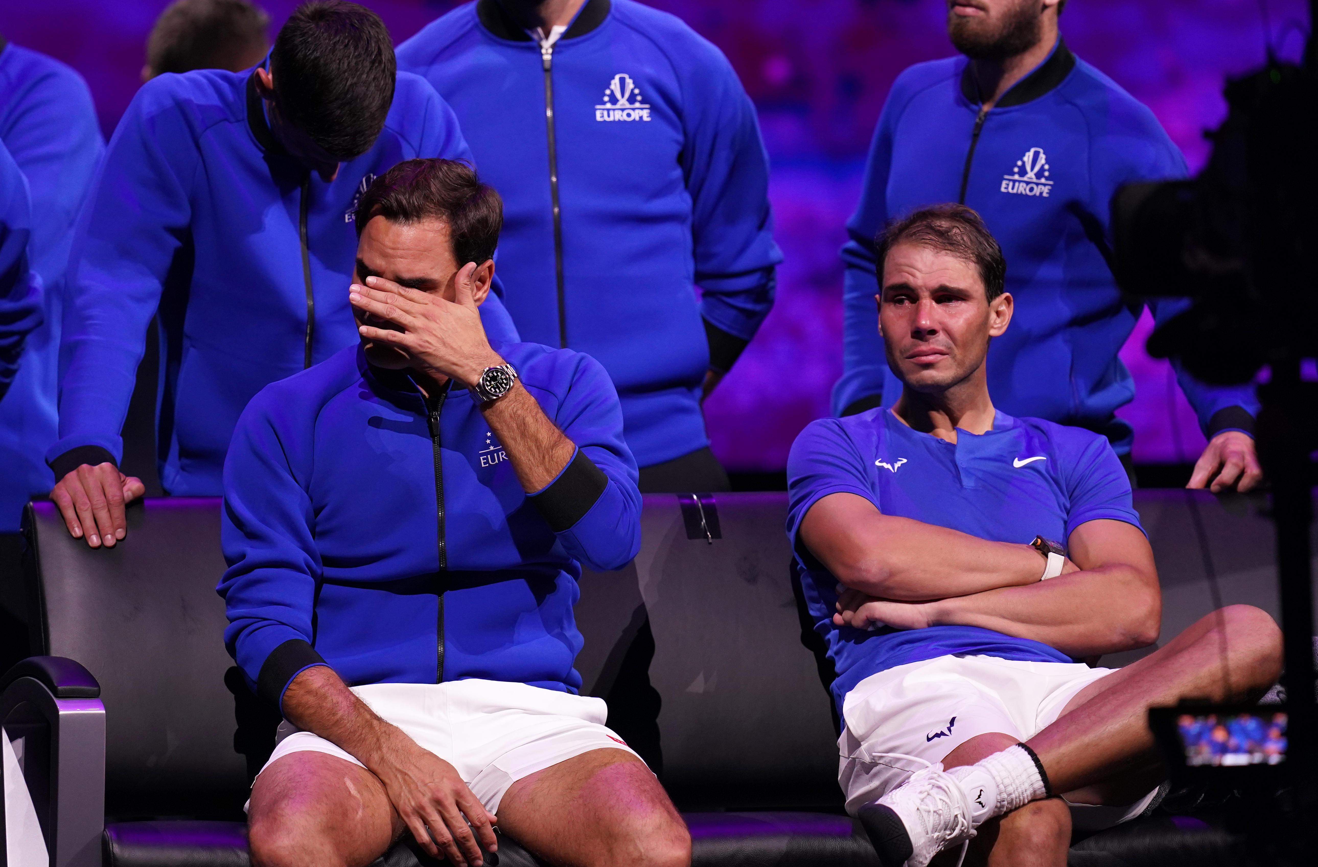 Federer, Nadal in lacrime per addio al tennis del campione svizzero - Video