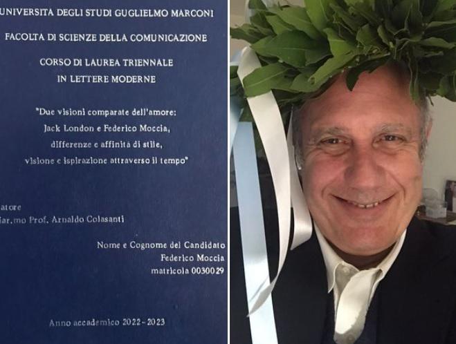 Federico Moccia si laurea con tesi su sé stesso