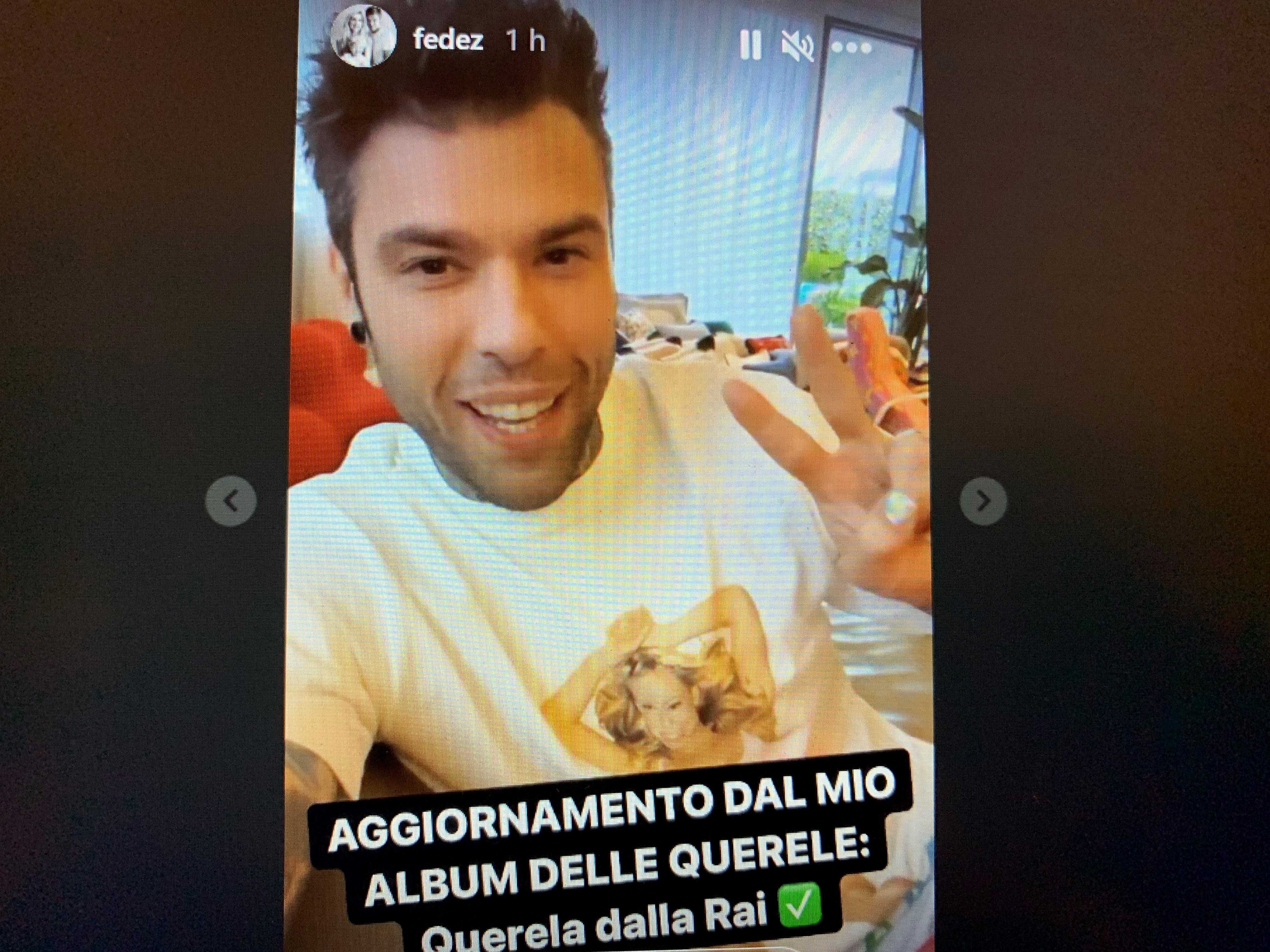 Fedez, sfogo social su querela Rai: "Vigliaccheria di Stato"