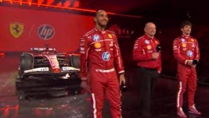 Ferrari presenta SF-25, show con Hamilton e Leclerc a Londra