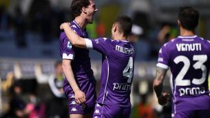 Fiorentina-Lazio 2-0, Vlahovic doppietta salvezza