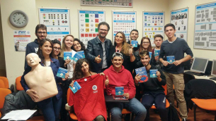 Nadia Arcuri (al centro della foto) assieme ai corsisti