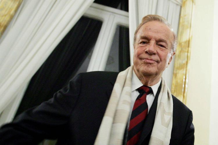 Franco Zeffirelli, annullo filatelico d'argento dell'orafo amico Gerardo Sacco