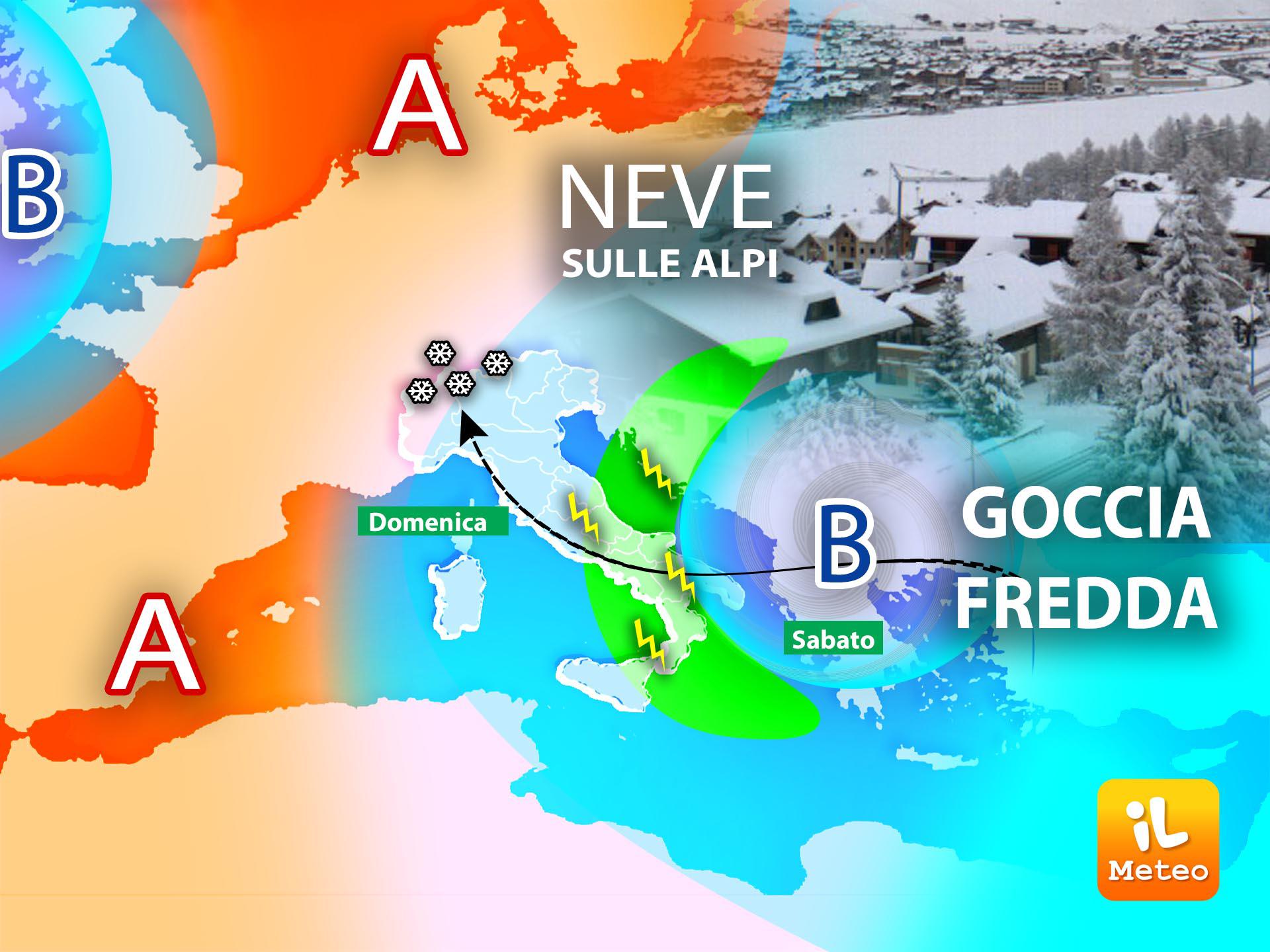 Freddo dai Balcani, maltempo nel weekend: meteo Italia