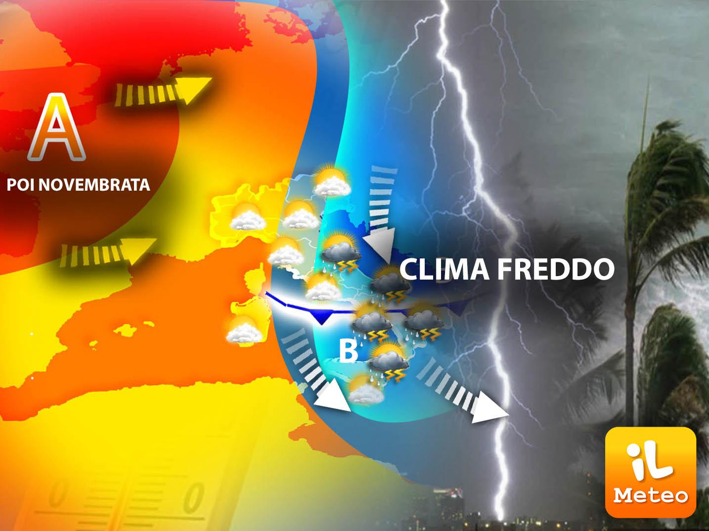 Freddo e maltempo, ma da lunedì torna il caldo con la Novembrata: previsioni meteo