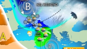 Freddo, pioggia, vento e neve a bassa quota sull'Italia: le previsioni meteo