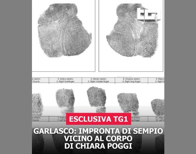 Garlasco, Tg1: "Impronta di Sempio vicino al corpo di Chiara Poggi"