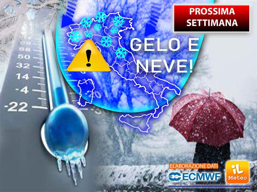 Gelo e neve in arrivo, le previsioni meteo da lunedì 6 dicembre