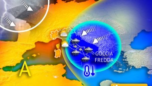 Gelo sull'Italia con neve anche in collina e da martedì arriva la pioggia: le previsioni