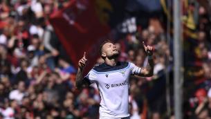 Genoa-Lazio 1-4, Immobile show con tripletta